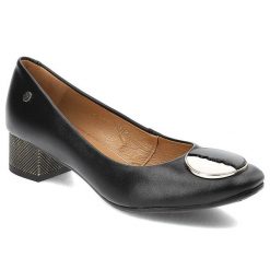 Czarne Czółenka Maciejka Buty Na Obcasie. Czarne czółenka damskie Maciejka, bez wzorów, ze skóry, bez obcasa, na obcasie. Za 359.00 zł.