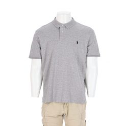 Polo Ralph Lauren koszulka męska z krótkim rękawem szara. Szare koszulki polo męskie Ralph Lauren, l, bez wzorów, bez ramiączek. Za 127.76 zł.