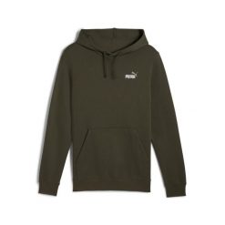Męska bluza z kapturem Essentials z małym dwukolorowym logo No. 1 PUMA. Zielone bluzy z kapturem męskie Puma, m, prążkowane. Za 229.00 zł.