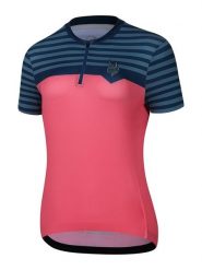 Protective Koszulka kolarska "Preppy" w kolorze niebiesko-czerwonym rozmiar: 40. Czerwone bluzki sportowe damskie Protective, bez wzorów, z materiału, bez ramiączek. Za 79.21 zł.