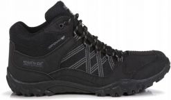 Buty trekkingowe męskie Edgepoint Mid Regatta. Czarne buty trekkingowe męskie Regatta, bez zapięcia, trekkingowe. Za 195.50 zł.