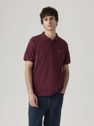 Levi's Koszulka polo w kolorze czerwonym rozmiar: XL. Czerwone koszulki polo męskie Levi's, s, bez wzorów, z bawełny, bez ramiączek. Za 91.77 zł.