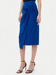 Rinascimento Spódnica midi CFC0123489003 Niebieski Regular Fit. Niebieskie spódniczki damskie RINASCIMENTO, m, bez wzorów, z syntetyku, midi. Za 219.99 zł.