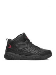 SHAQ Buty do koszykówki C-SHAQNOTIZE AQ95000B-B Czarny. Czarne buty sportowe chłopięce Shaq, ze skóry, bez zapięcia. Za 199.99 zł.