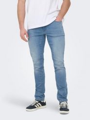 ONLY & SONS Dżinsy - Slim fit - w kolorze błękitnym rozmiar: W28/L32. Niebieskie jeansy męskie Only & Sons. Za 52.55 zł.