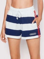 Adidas Szorty sportowe HL6559 Biały Regular Fit. Białe spodenki sportowe damskie Adidas, z bawełny. Za 179.99 zł.