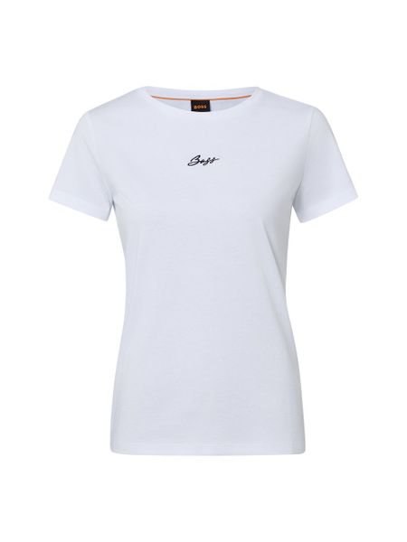 BOSS Orange Koszulka - Elove embro Kobiety Bawełna biały, S. Białe t-shirty damskie Boss Orange, s, bez wzorów, z bawełny, bez kołnierzyka. Za 229.95 zł.