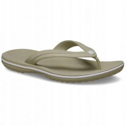 Japonki Dla Dorosłych Crocs Crocband Flip. Brązowe klapki i japonki męskie Crocs, z materiału. Za 169.99 zł.