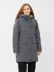 Derbe Parka w kolorze szarym rozmiar: 42. Szare parki damskie Derbe, bez wzorów. Za 490.95 zł.