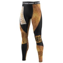 Legginsy sportowe męskie EXTREME HOBBY GOLDEN WARRIOR. Czarne bielizna termoaktywna męska EXTREME HOBBY, m, bez wzorów, z elastanu. Za 229.00 zł.