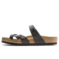 Kapcie Birkenstock Mayari Czarny Dorosłych. Czarne kapcie damskie Birkenstock, z materiału. Za 399.80 zł.