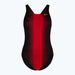 Strój pływacki jednoczęściowy damski Nike Fade Sting. Czerwone stroje jednoczęściowe damskie Nike, m, bez wzorów. Za 119.99 zł.