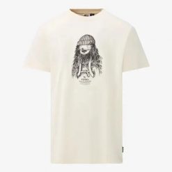 T Shirt Picture D&S Bearded White. Białe t-shirty męskie Picture, l, bez wzorów, z denimu, bez kołnierzyka. Za 156.51 zł.