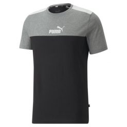 T-shirt treningowy męski Puma. Czarne t-shirty męskie Puma, l, bez wzorów, bez kołnierzyka. Za 153.00 zł.