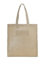BLE Shopper bag w kolorze beżowym - 45 x 50 cm rozmiar: onesize. Brązowe shopper bag damskie BLE, bez wzorów, z materiału, na ramię, bez dodatków. Za 53.79 zł.