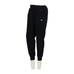 Second life - Damskie spodnie dresowe Fleece Jogger z ściągaczami - Jak nowy. Czarne spodnie sportowe damskie Fila, l, z dresówki, na fitness i siłownię. Za 122.16 zł.