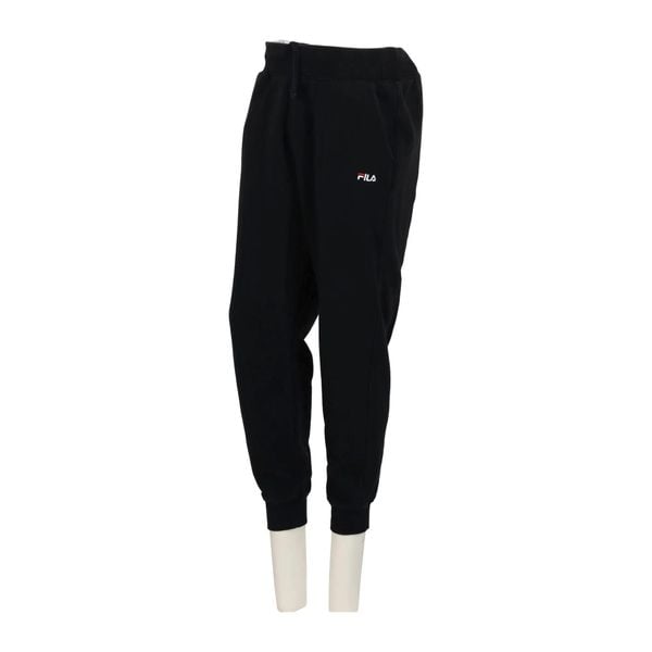 Second life - Damskie spodnie dresowe Fleece Jogger z ściągaczami - Jak nowy. Czarne spodnie sportowe damskie Fila, l, z dresówki, na fitness i siłownię. Za 122.16 zł.