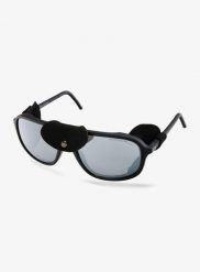 Okulary lodowcowe GOG Everest - matt black/silver mirror. Czarne okulary przeciwsłoneczne męskie GOG, ze lnu. Za 249.99 zł.