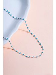 Lodie Silver Srebrny naszyjnik z cyrkoniami - dł. 43 cm rozmiar: onesize. Niebieskie naszyjniki damskie Lodie Silver, srebrne. Za 156.95 zł.