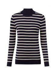 Marie Lund Sweter Kobiety niebieski|biały, S. Białe golfy damskie Marie Lund, s, bez wzorów, z dzianiny, bez ramiączek. Za 99.95 zł.