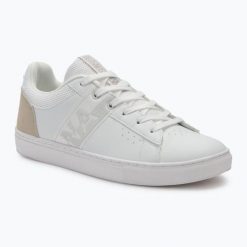 Buty męskie Napapijri. Białe buty trekkingowe męskie Napapijri, bez zapięcia, trekkingowe. Za 209.99 zł.