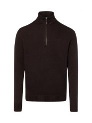 Nils Sundström sweter z kołnierzem typu troyer Mężczyźni Bawełna (100%) brązowy, XL. Brązowe swetry męskie Nils Sundström, m, bez wzorów, z bawełny, bez kołnierzyka. Za 299.95 zł.