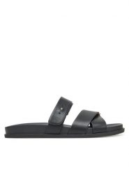 DeeZee Klapki HY59053-3 Czarny. Czarne klapki damskie DeeZee, bez wzorów, z materiału, bez obcasa. Za 95.99 zł.