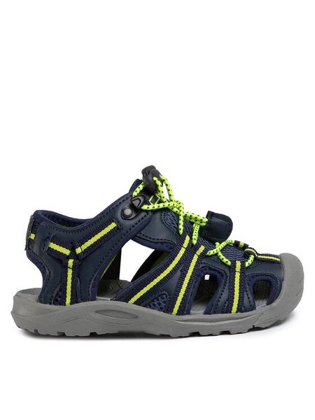 CMP Sandały Kids Aquarii Hiking Sandal 30Q9664 Granatowy. Niebieskie sandały chłopięce CMP, ze skóry, bez zapięcia. Za 179.99 zł.