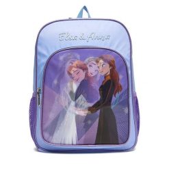 Plecak Frozen. Niebieskie plecaki damskie Frozen, bez wzorów, sportowe. Za 149.99 zł.