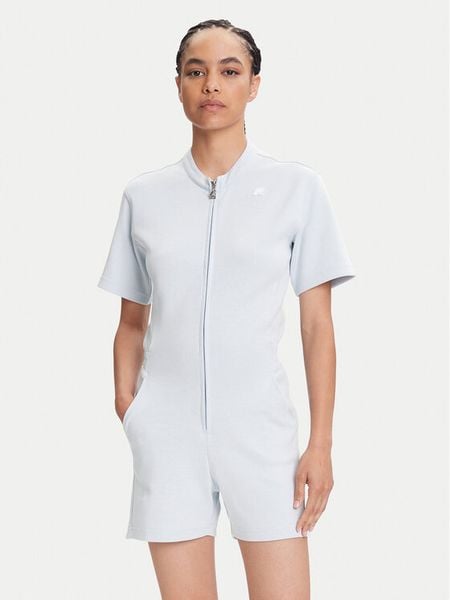 K-Way Kombinezon Odet K1122NW Błękitny Regular Fit. Niebieskie kombinezony damskie k-way, l, bez wzorów, z bawełny, bez kołnierzyka, bez ramiączek. Za 399.99 zł.