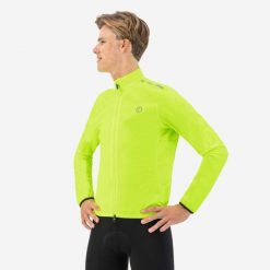 Rogelli kurtka p. deszczowa DISTANCE czarna S. Czarne kurtki treningowe męskie Rogelli, l, bez wzorów, z gumy, do biegania. Za 345.00 zł.