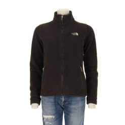 Damska czarna polarowa kurtka TNF. Czarne kurtki damskie The North Face, l, bez wzorów, z polaru, bez kaptura. Za 170.36 zł.