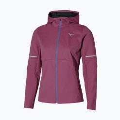 Kurtka do biegania damska Mizuno Thermal Charge BT. Czerwone kurtki damskie Mizuno, bez wzorów, bez kaptura. Za 379.99 zł.