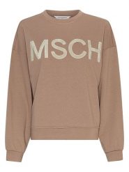MOSS COPENHAGEN Bluza "Mela" w kolorze jasnobrązowym rozmiar: XS/S. Brązowe bluzy bez kaptura damskie MOSS COPENHAGEN, s. Za 135.81 zł.