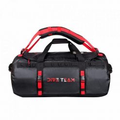 Torba DIVE TEAM 90 L do nurkowania. Czarne torby męskie na ramię AGAMA, bez wzorów, z materiału, na ramię, duże. Za 336.72 zł.