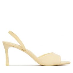 Sandały Aldo. Żółte sandały damskie Aldo, bez wzorów, bez obcasa, na szpilce. Za 359.99 zł.