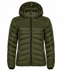 Clique Kurtka Idaho Women lekka ciepła z recyklingowanego poliamidu – Fog Green. Zielone kurtki damskie CLIQUE, m, bez wzorów, z poliamidu, bez kaptura. Za 314.71 zł.