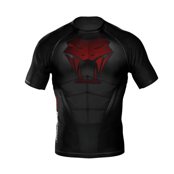 Koszulka kompresyjna Snake typu Rashguard dziecięca DBX Bushido. Czarne bluzki sportowe damskie DBX BUSHIDO, m, z elastanu, bez kołnierzyka, bez ramiączek. Za 129.99 zł.