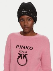 Pinko Czapka Serengeti Cuffia 104326 A27A Czarny. Czarne czapki zimowe damskie Pinko, z materiału. Za 539.99 zł.