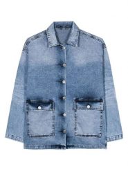 Herrlicher Kurtka dżinsowa w kolorze niebieskim rozmiar: M. Niebieskie kurtki damskie Herrlicher, m, bez wzorów, bez kaptura. Za 217.99 zł.