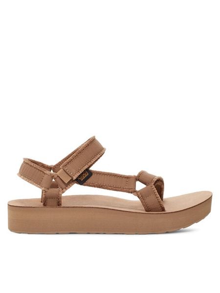 Teva Sandały Midform Universal Canvas 1127570 Brązowy. Brązowe sandały damskie Teva, bez wzorów, z materiału, bez obcasa, na płaskiej podeszwie. Za 349.99 zł.