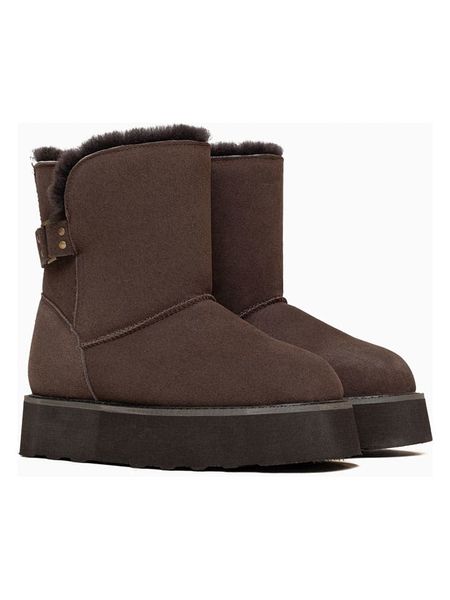 Gooce Skórzane botki "Colorado" w kolorze brązowym rozmiar: 37. Brązowe botki damskie Gooce, z materiału, bez obcasa, bez zapięcia. Za 260.99 zł.