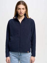 Bluza damska polarowa rozpinana granatowa Sherley 403. Niebieskie bluzy bez kaptura damskie Big Star, l, z polaru. W wyprzedaży za 189.99 zł.