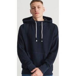 Bluza z bawelny organicznej - Granatowy. Niebieskie bluzy bez kaptura damskie Reserved, l. Za 99.99 zł.