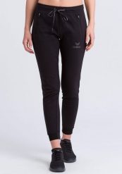 Spodnie dresowe damskie Erima essential. Czarne spodnie sportowe damskie Erima, z bawełny, do biegania. Za 264.99 zł.