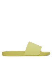 Calvin Klein Jeans Klapki Slide Monogram Tpu YW0YW01715 Żółty. Żółte klapki damskie Calvin Klein Jeans, bez wzorów, z jeansu, bez obcasa. Za 139.99 zł.