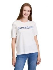 CARTOON Koszulka w kolorze białym rozmiar: 46. Białe t-shirty damskie Cartoon, bez wzorów, z bawełny, bez kołnierzyka. Za 69.99 zł.