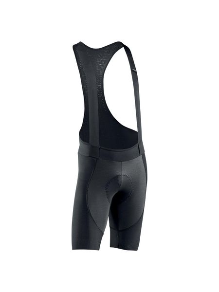 Spodenki rowerowe NORTHWAVE FAST Bibshort - czarny. Czarne szorty męskie Northwave, z aplikacjami, z materiału. Za 482.45 zł.