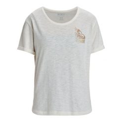 Koszulka z krótkim rękawem dla Kobiety OCEANWAVE REGULAR. Białe bluzki sportowe damskie Roxy, m, bez wzorów, z bawełny, bez ramiączek. Za 109.99 zł.