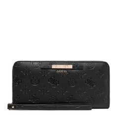 Portfel Guess. Czarne portfele damskie Guess, z aplikacjami. Za 294.99 zł.